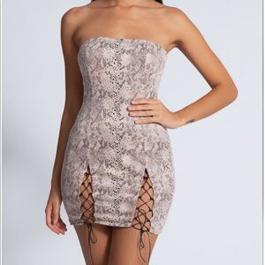 Mini snakeskin dress NEVER WORN